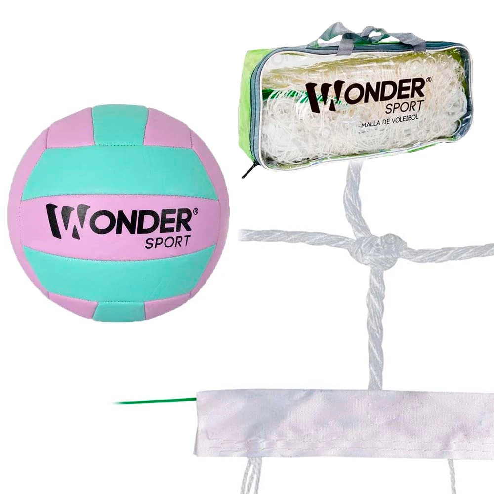 Malla y balón para voleibol Eco