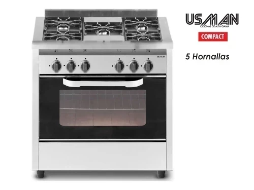 Cocina Usman 82cm Compact 5 hornallas
