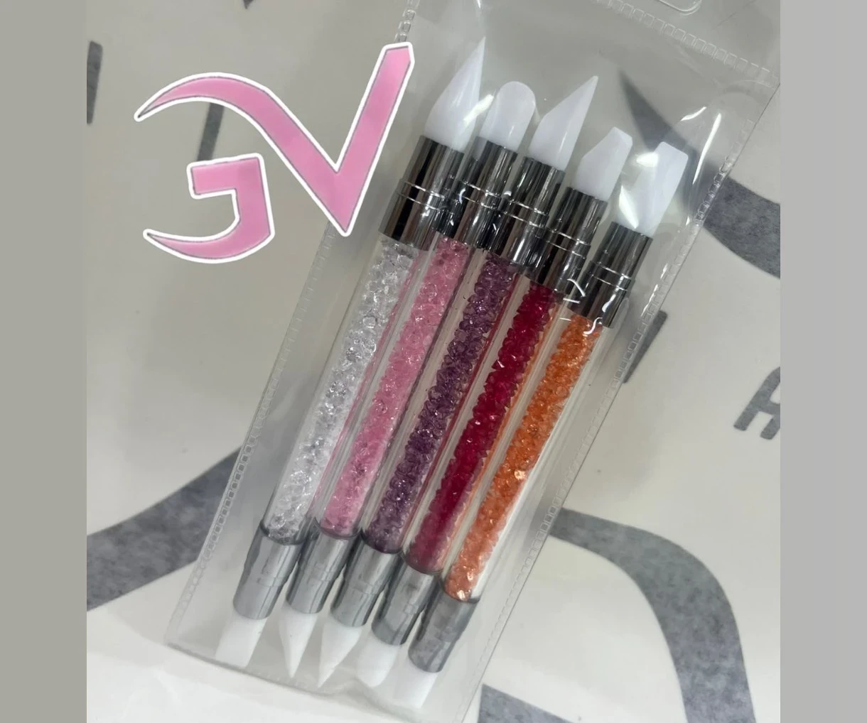 set de pinceles de goma 