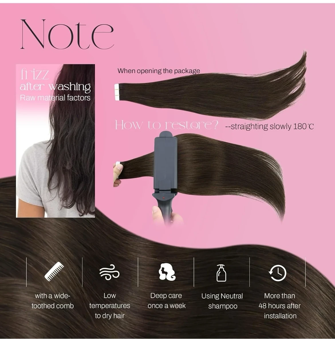 Extensiones tape #4 de 16 pulgadas, 50g  2