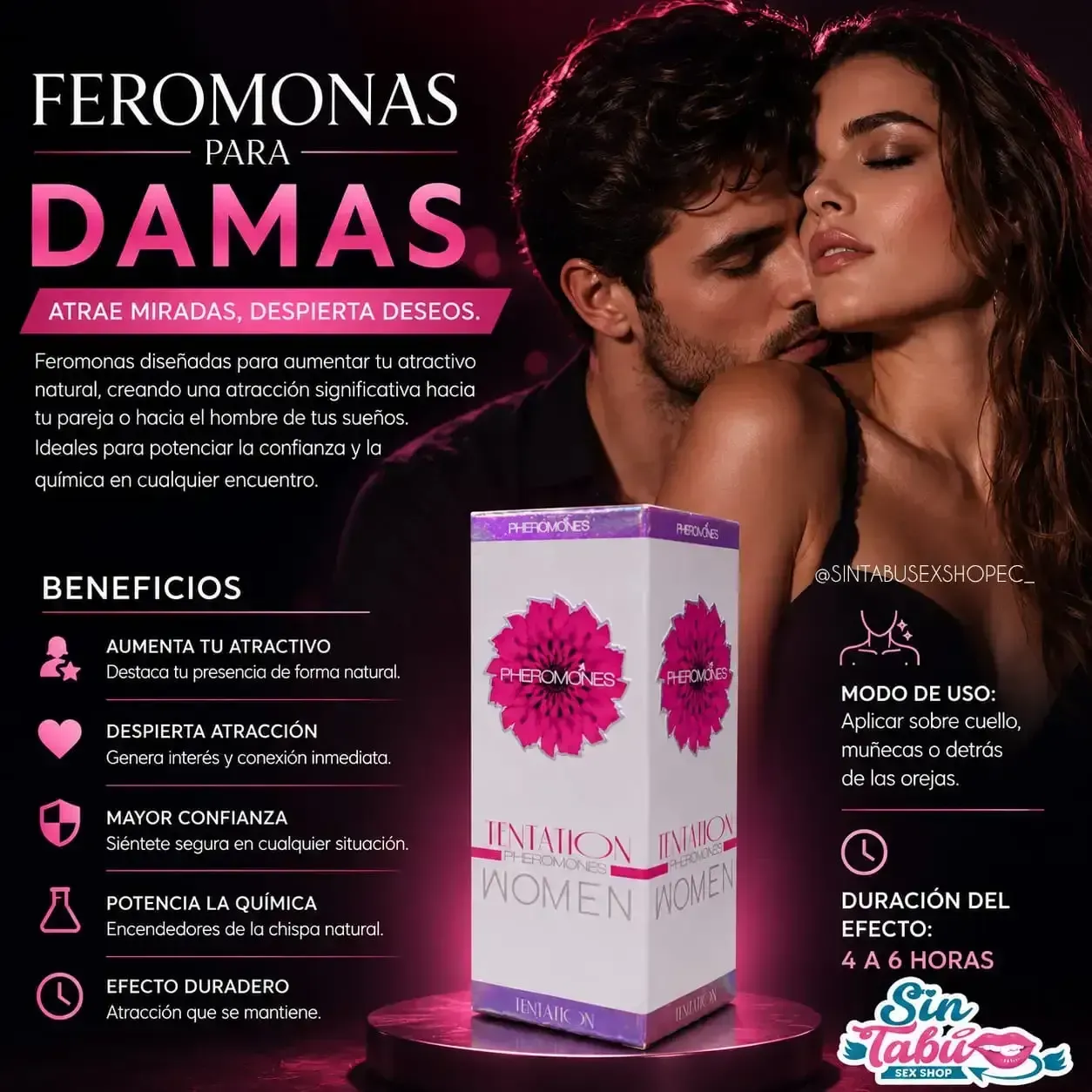 PERFUME CON FERMONAS PARA ELLAS 