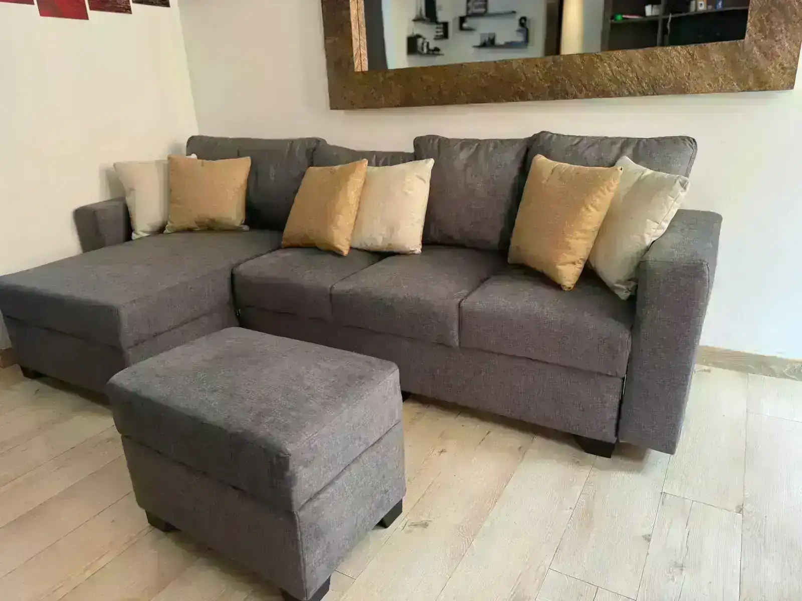 Sala en L moderna  2