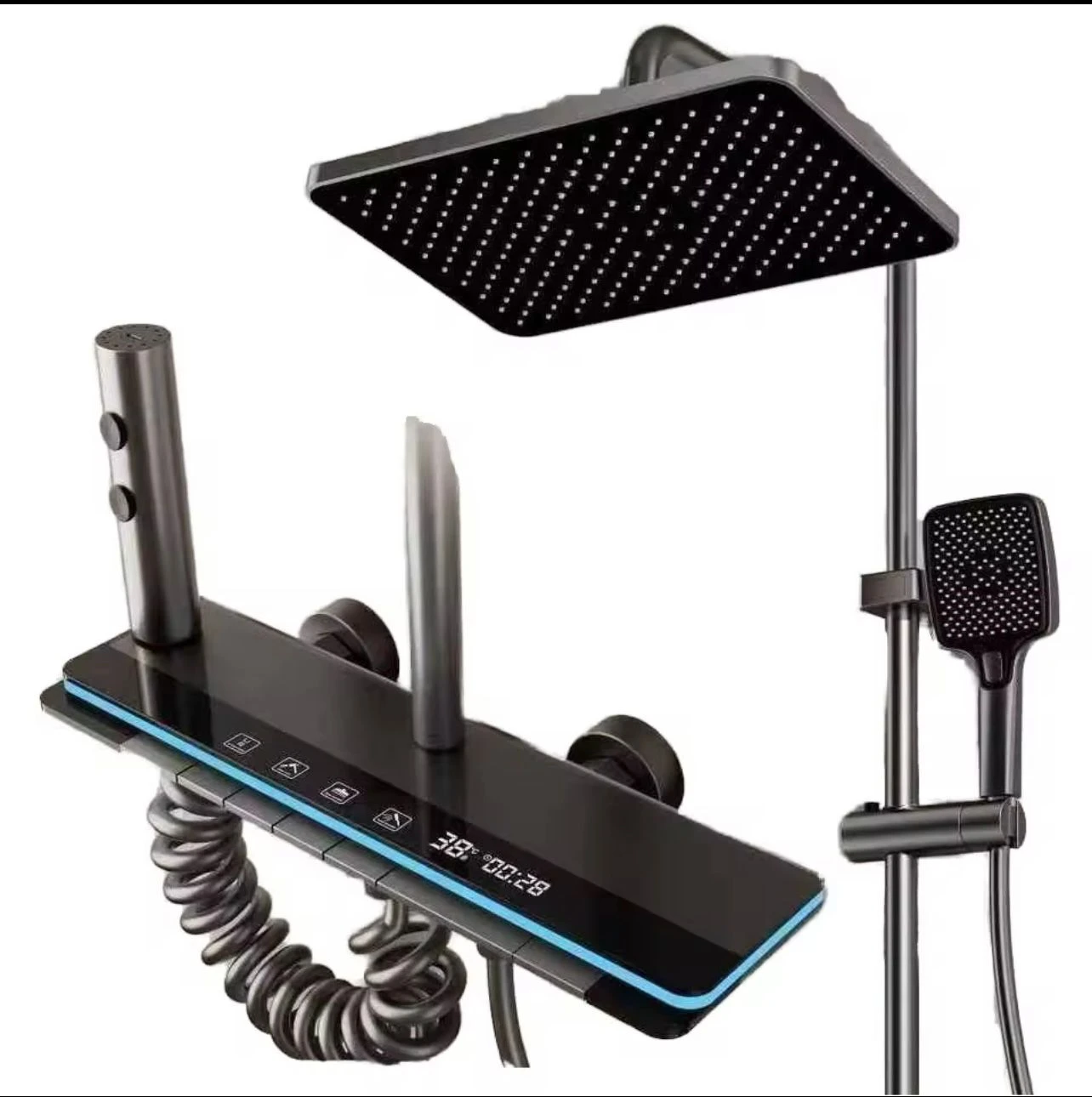 DUCHA INTELIGENTE C/PANTALLA DIGITAL Y LUZ LED 