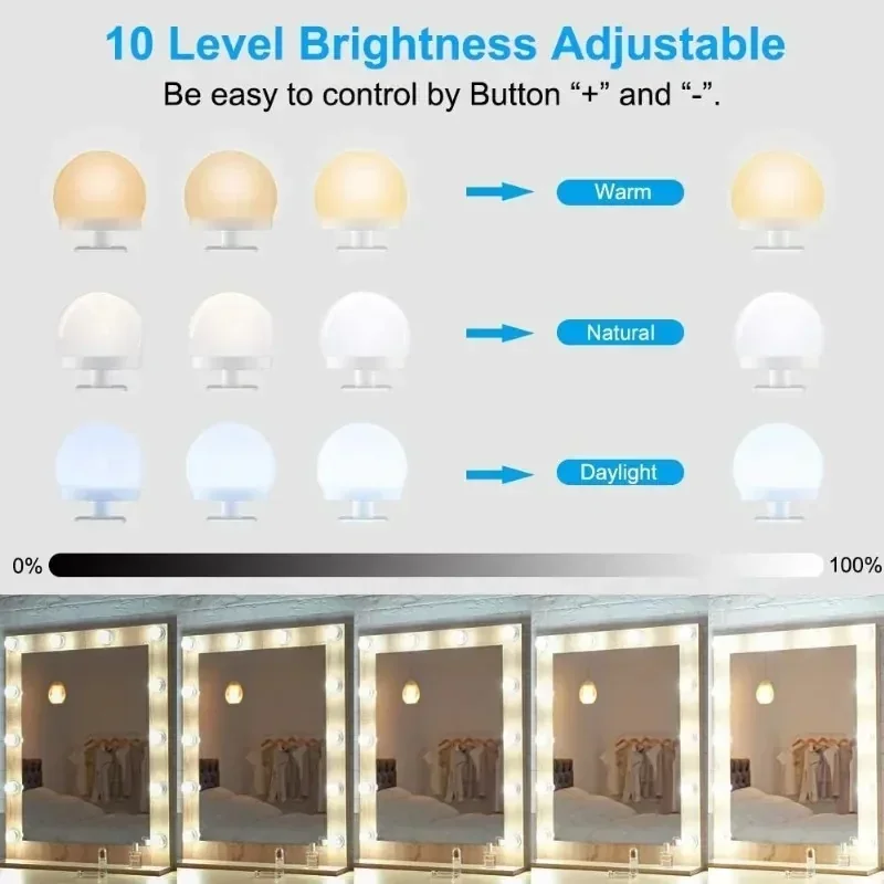 BOMBILLAS LED PARA ESPEJOS DE MAQUILLAJES 3