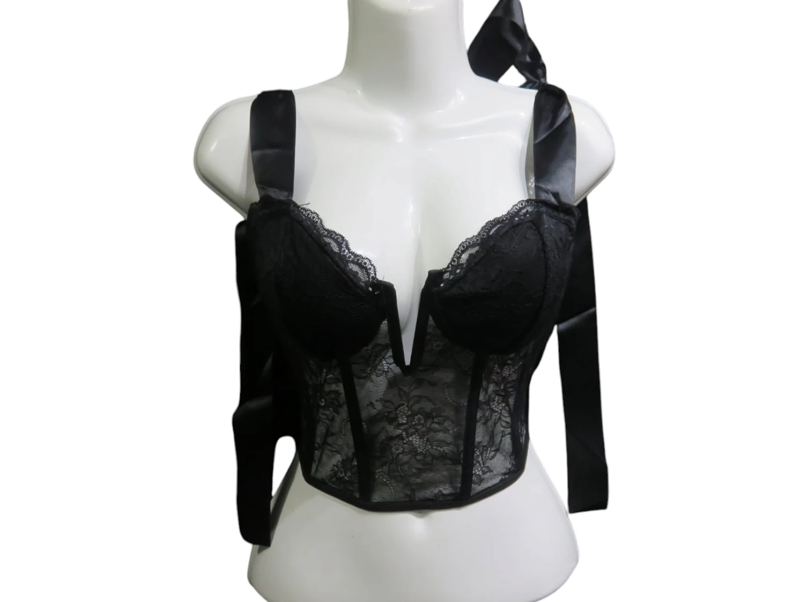 Top encaje con liston