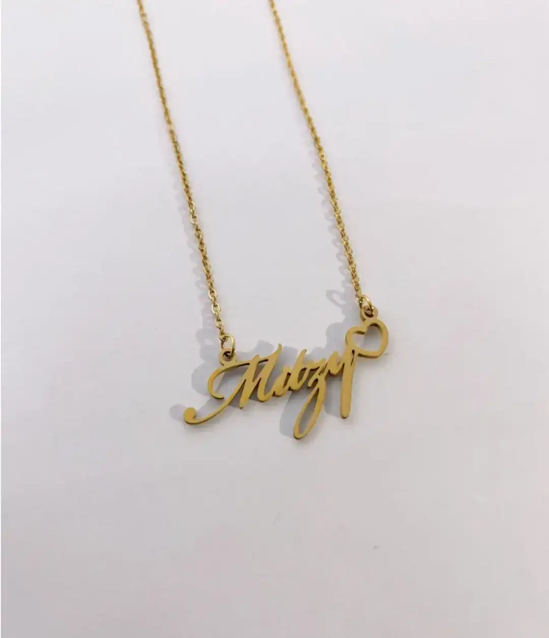 Cadena nombre corazón 