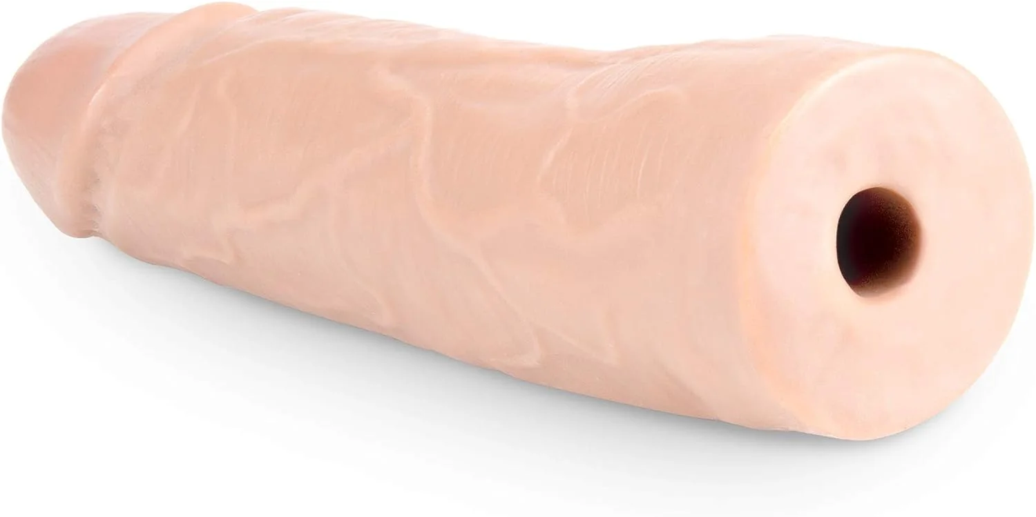 8 Inch Realistic Lock On Dildo Vanilla 3