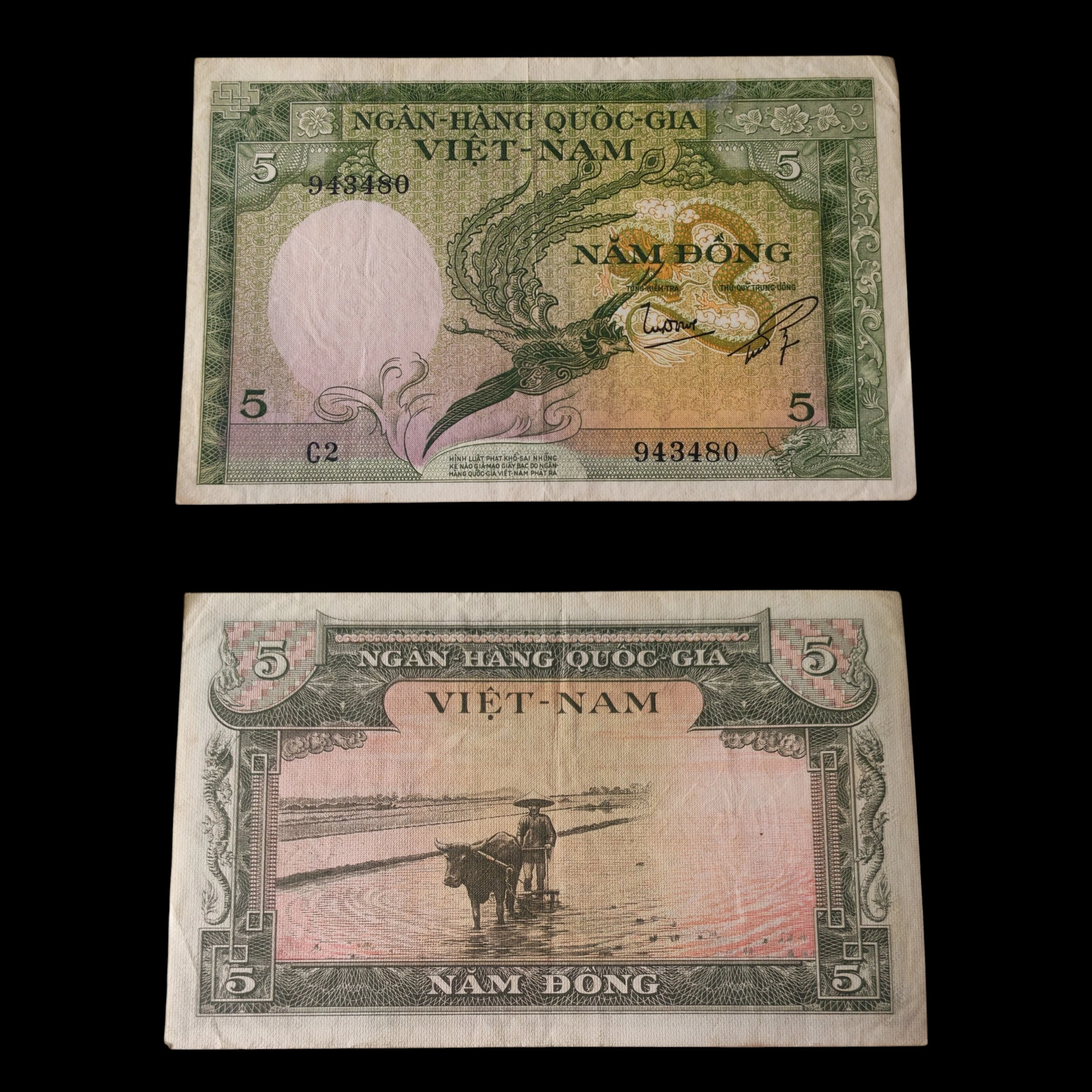° Vietnam del Sur 5 dong circulado 