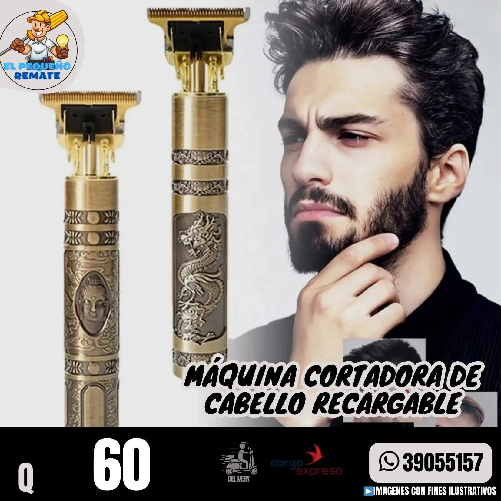 MÁQUINA CORTADORA DE CABELLO RECARGABLE S