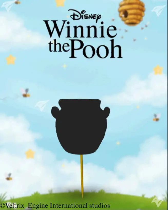 Cartel personalizado de winnie pooh  3