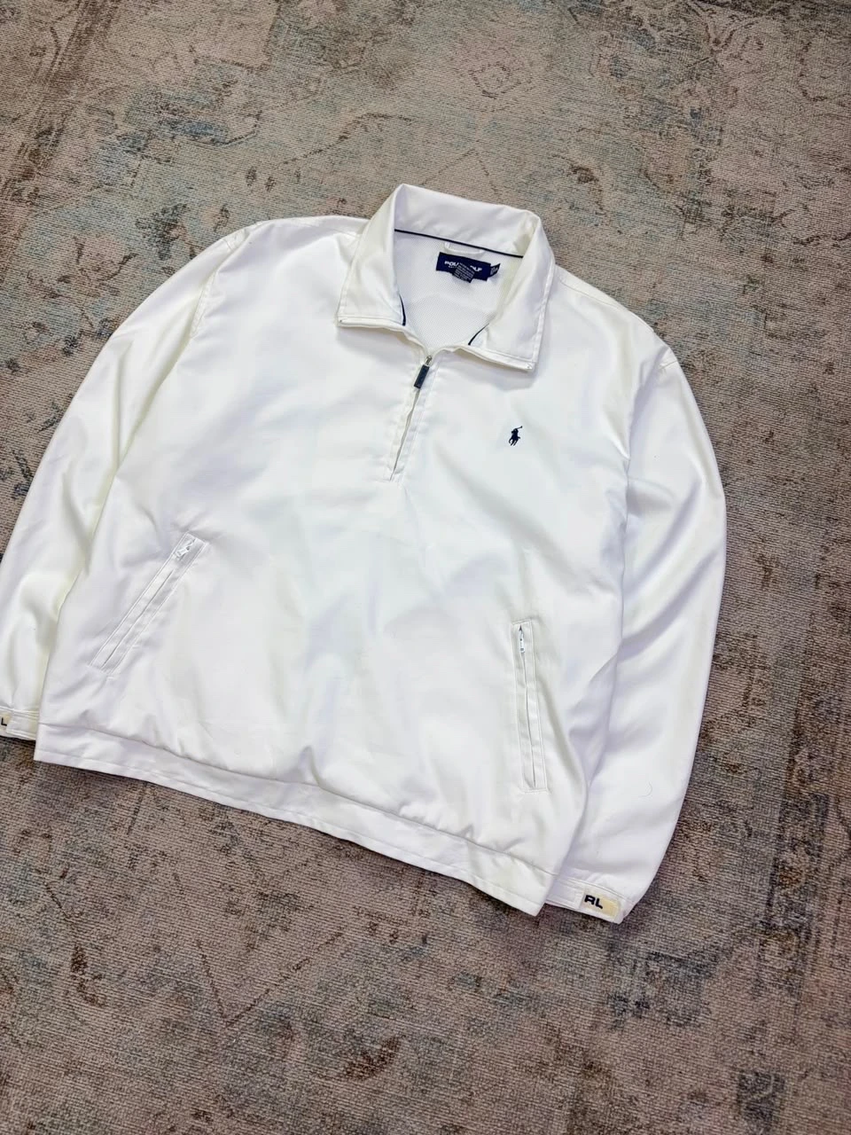 Polo Golf Ralph Lauren Quarter-Zip Windbreaker Blanco (XL) 3