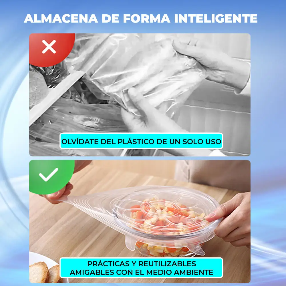 Tapas Herméticas De Silicón 6 Pzs  2