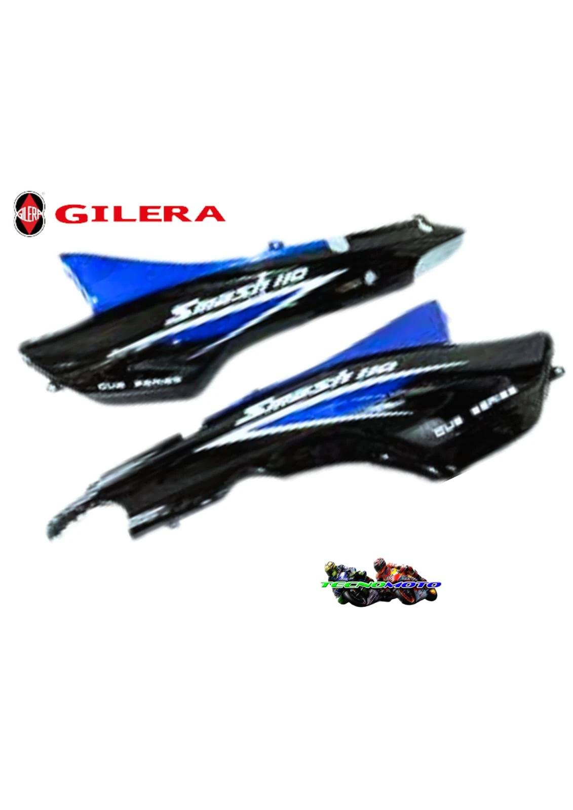 CACHA ASIENTO GILERA 110 SMASH JUEGO -NEGRO/AZUL  [GILERA] -46783
