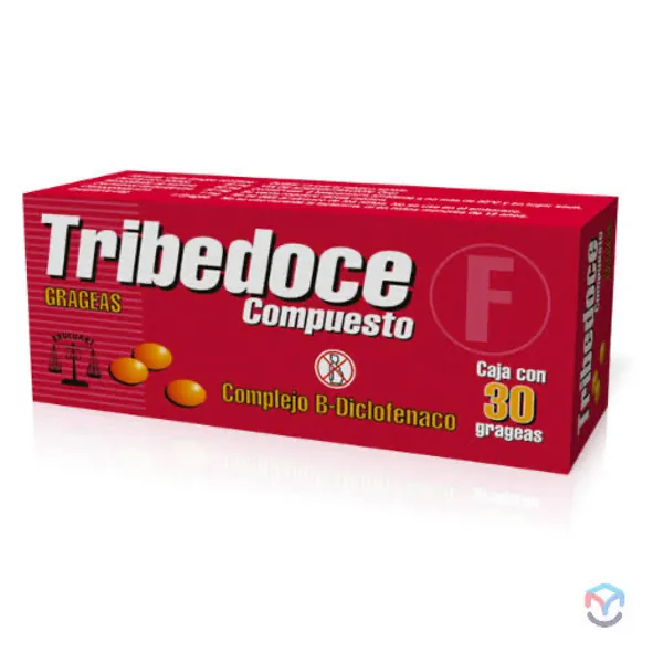 Tribedoce compuesto / complejo B -diclofenaco / 30 grageas