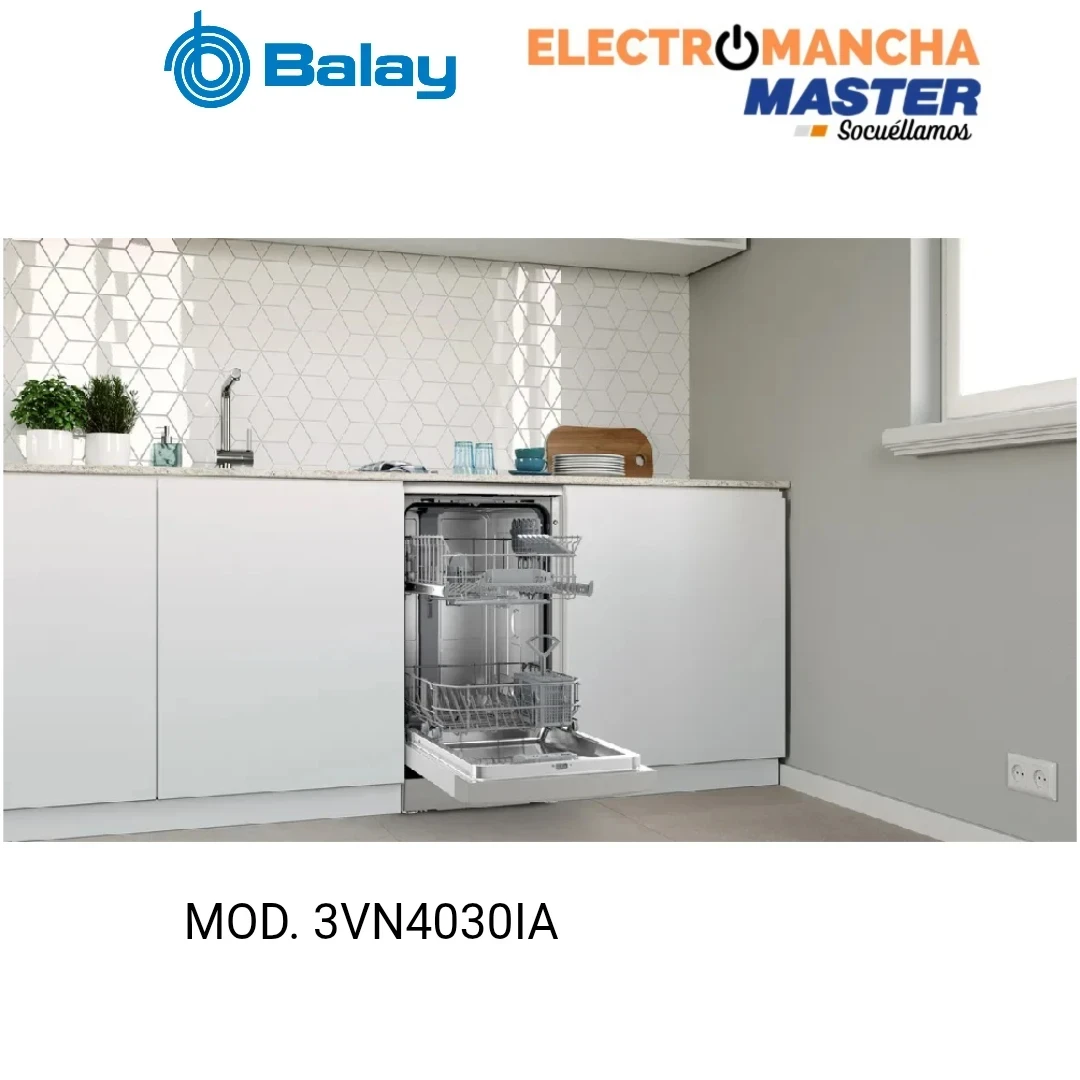 LAVAVAJILLAS BALAY 3VN4030IA 45 CM. INOX. CLASE E 2