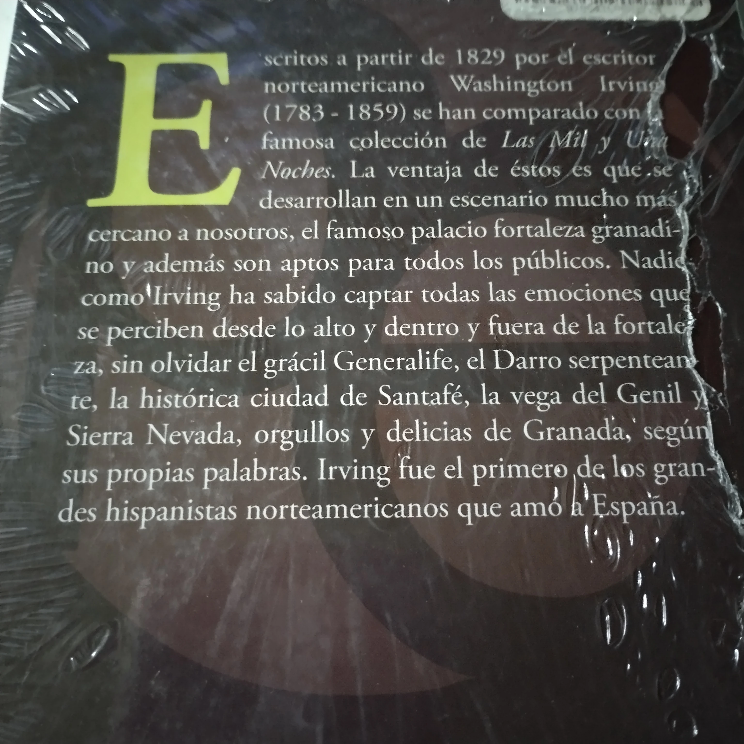 Cuentos de la Alhambra, Washington Irving, nuevo  2