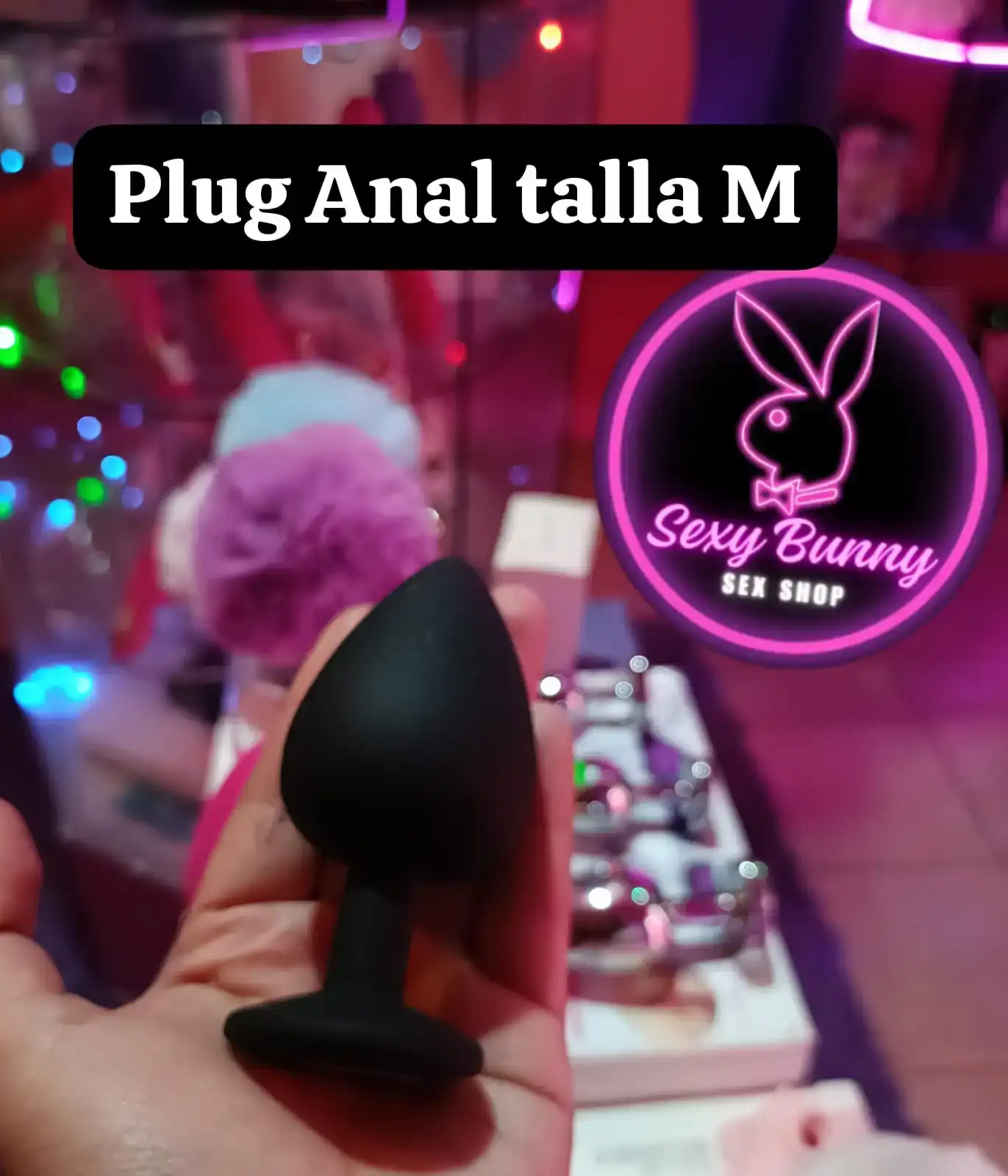 Plug negra talla L