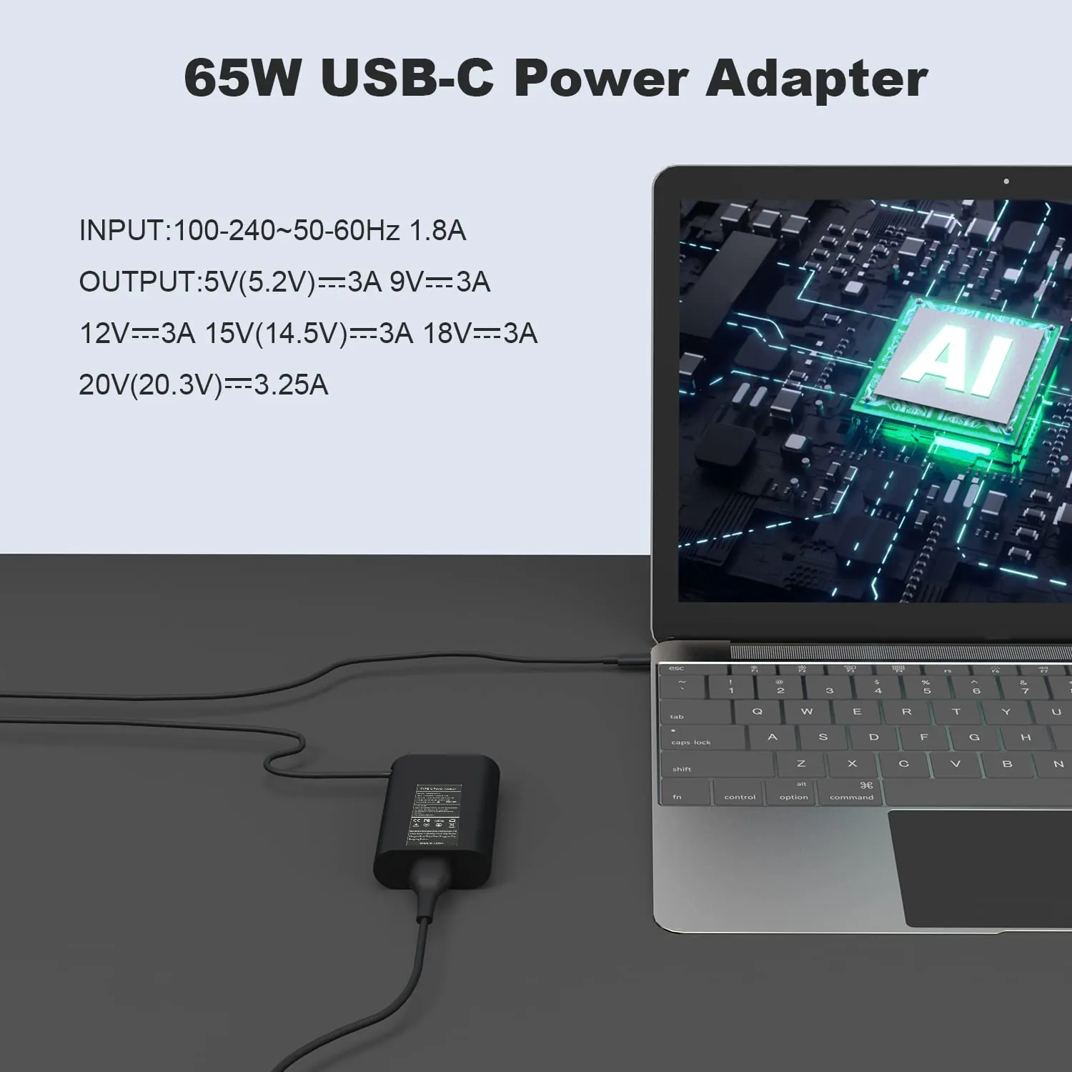 Cargador USB-C tipo C DELL 3