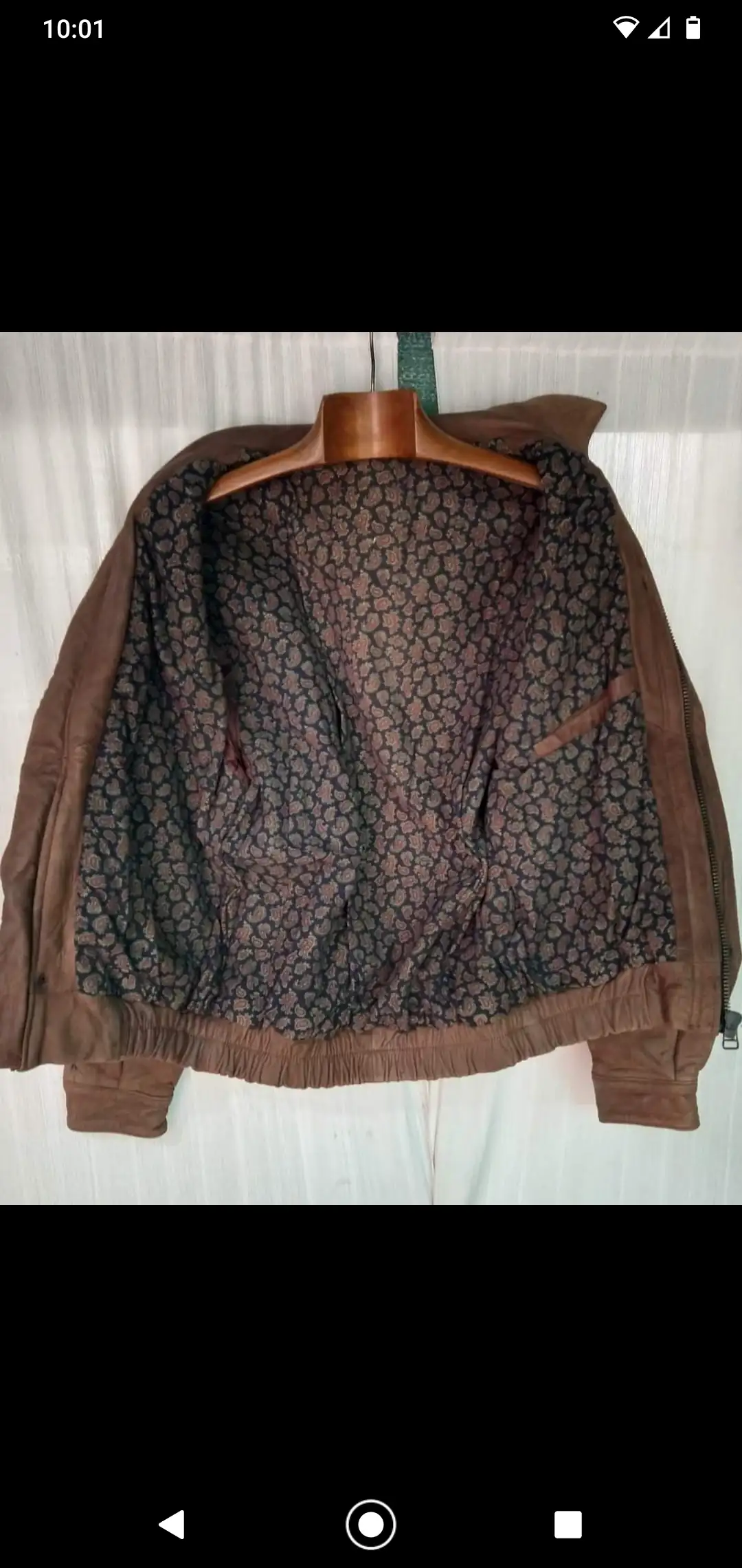 Campera de cuero talle S/M  3