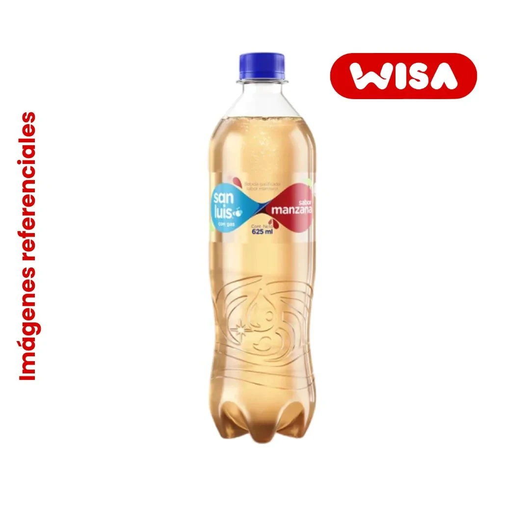 Agua San Luis C/Gas Sabor Manzana 625 ML