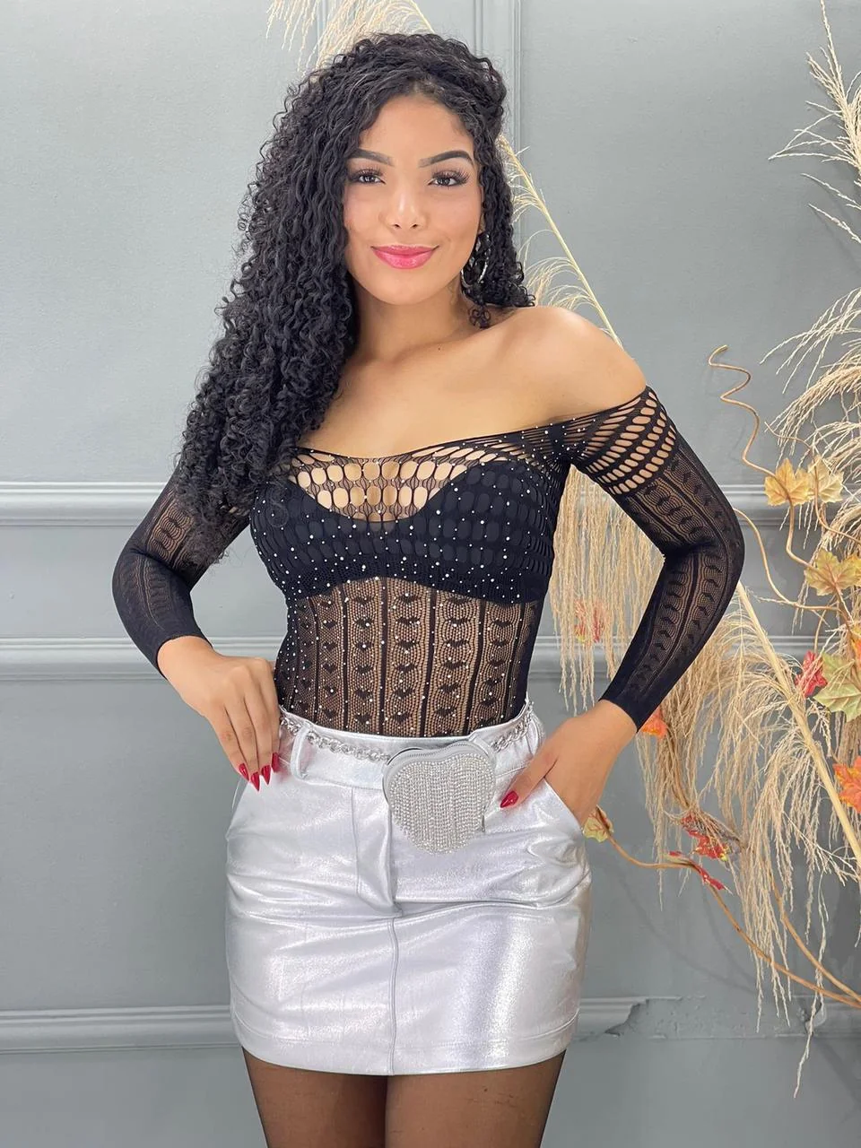 Body TELHA luxuoso rendado tule lançamento balada