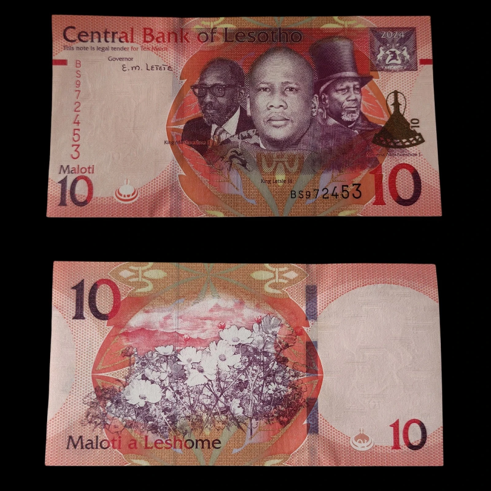 ° Lesotho 10 Maloti UNC 