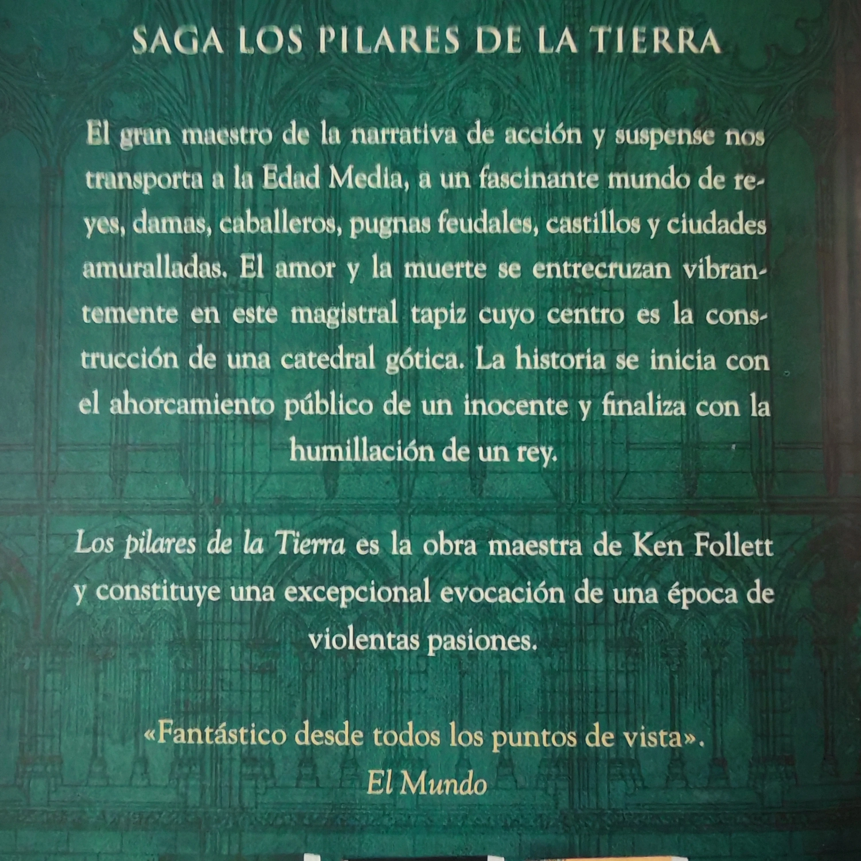 Los pilares de la tierra, Ken Follet, nuevo 2