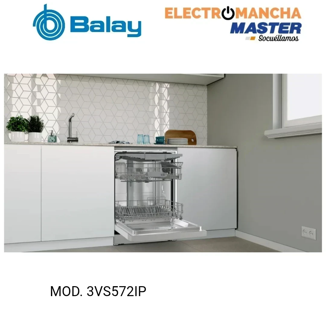 LAVAVAJILLAS BALAY 3VS572IP 3 BANDEJA E INOX 3
