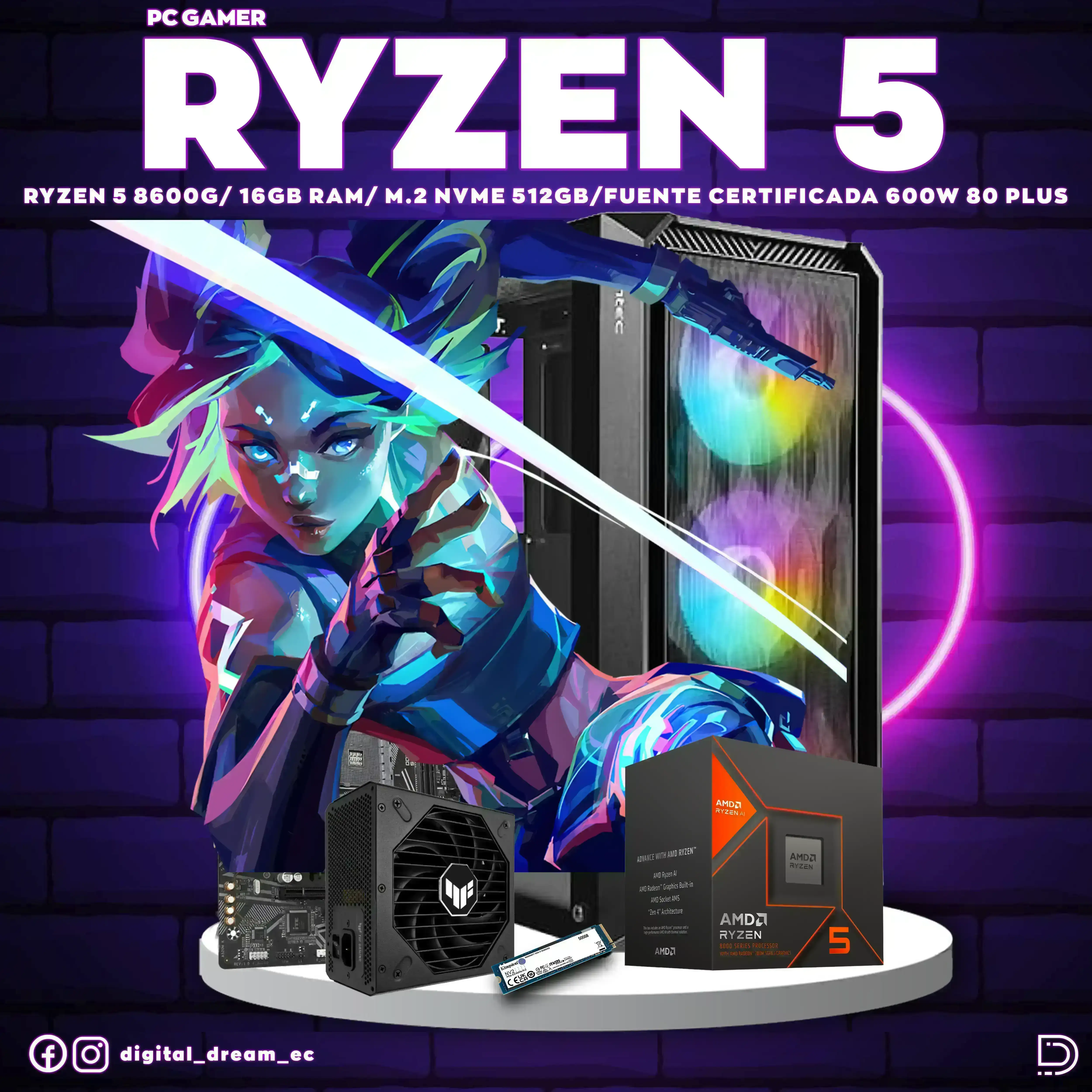 RYZEN 5 8600G 16GB RAM 