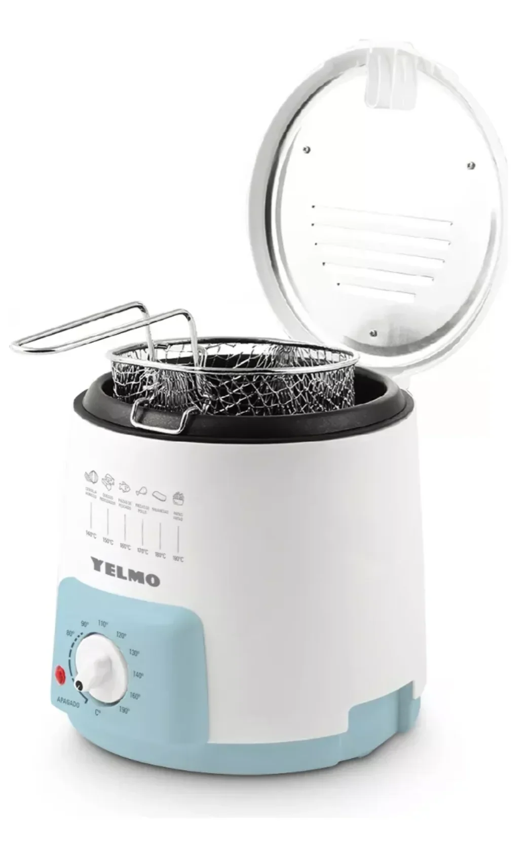 Freidora Eléctrica YELMO FR7300 0.9l Blanca 220v 2