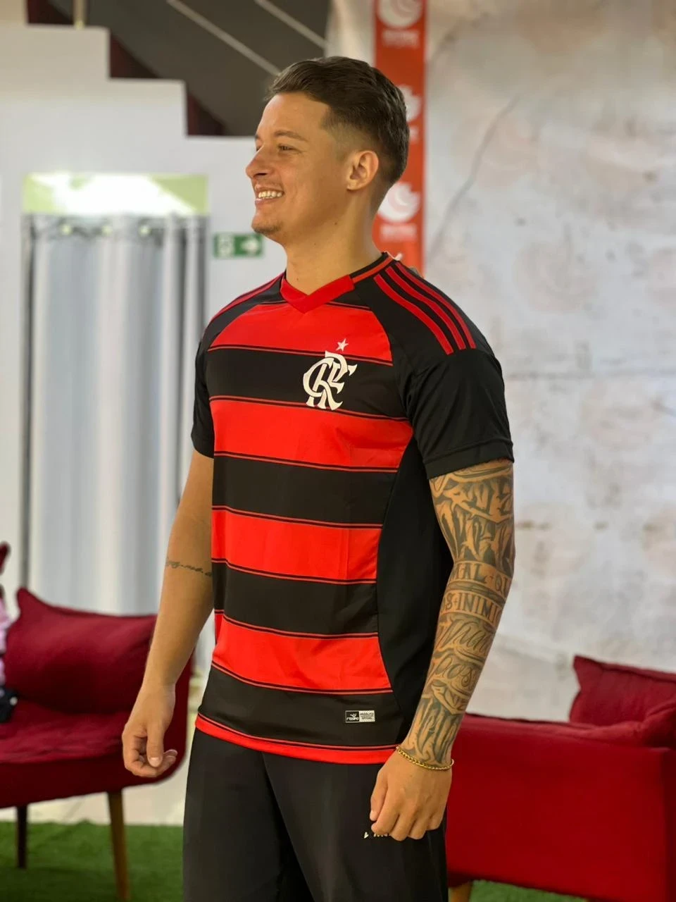 CAMISA FLAMENGO RUBRO-NEGRA 