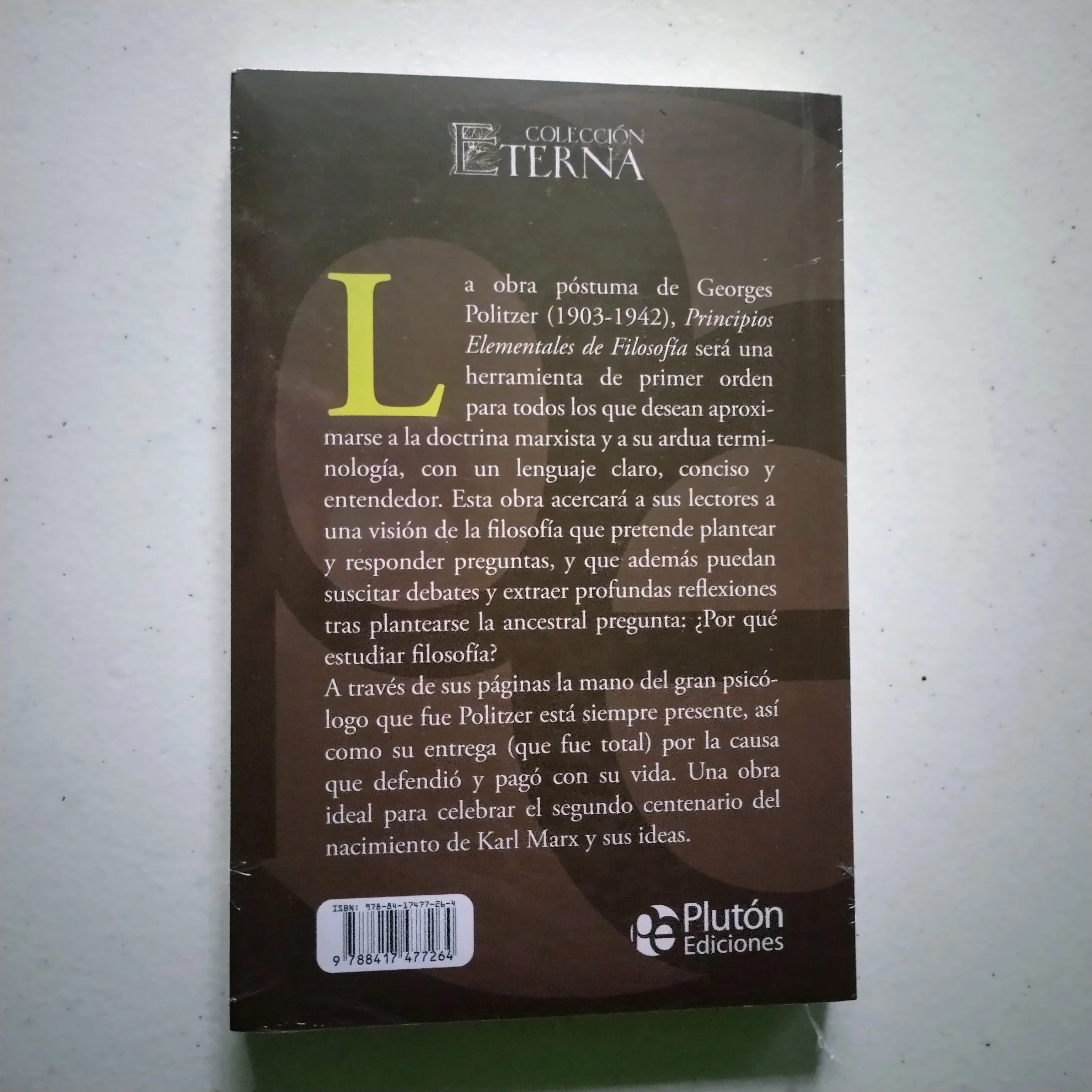 Principios fundamentales de filosofía, Georges Politzer  2