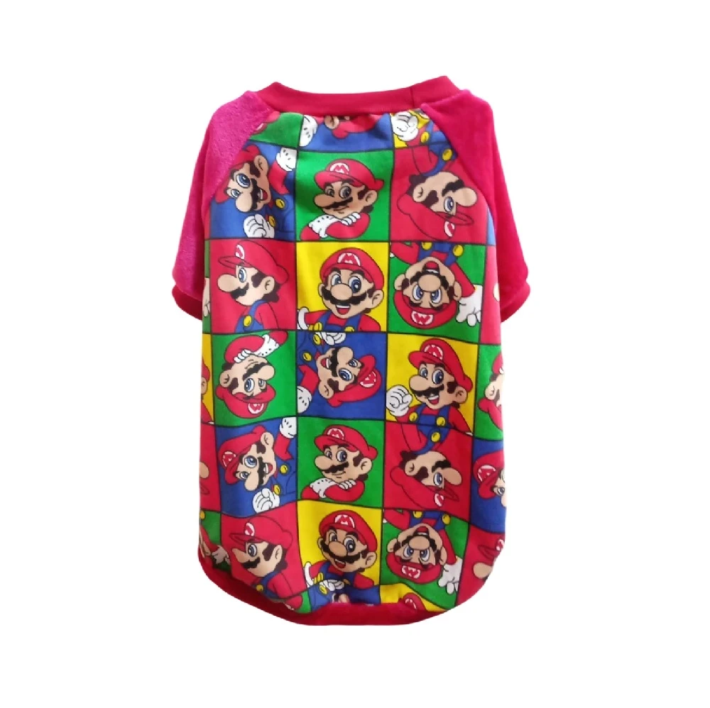 Polo raglan afranelado Mario Bros