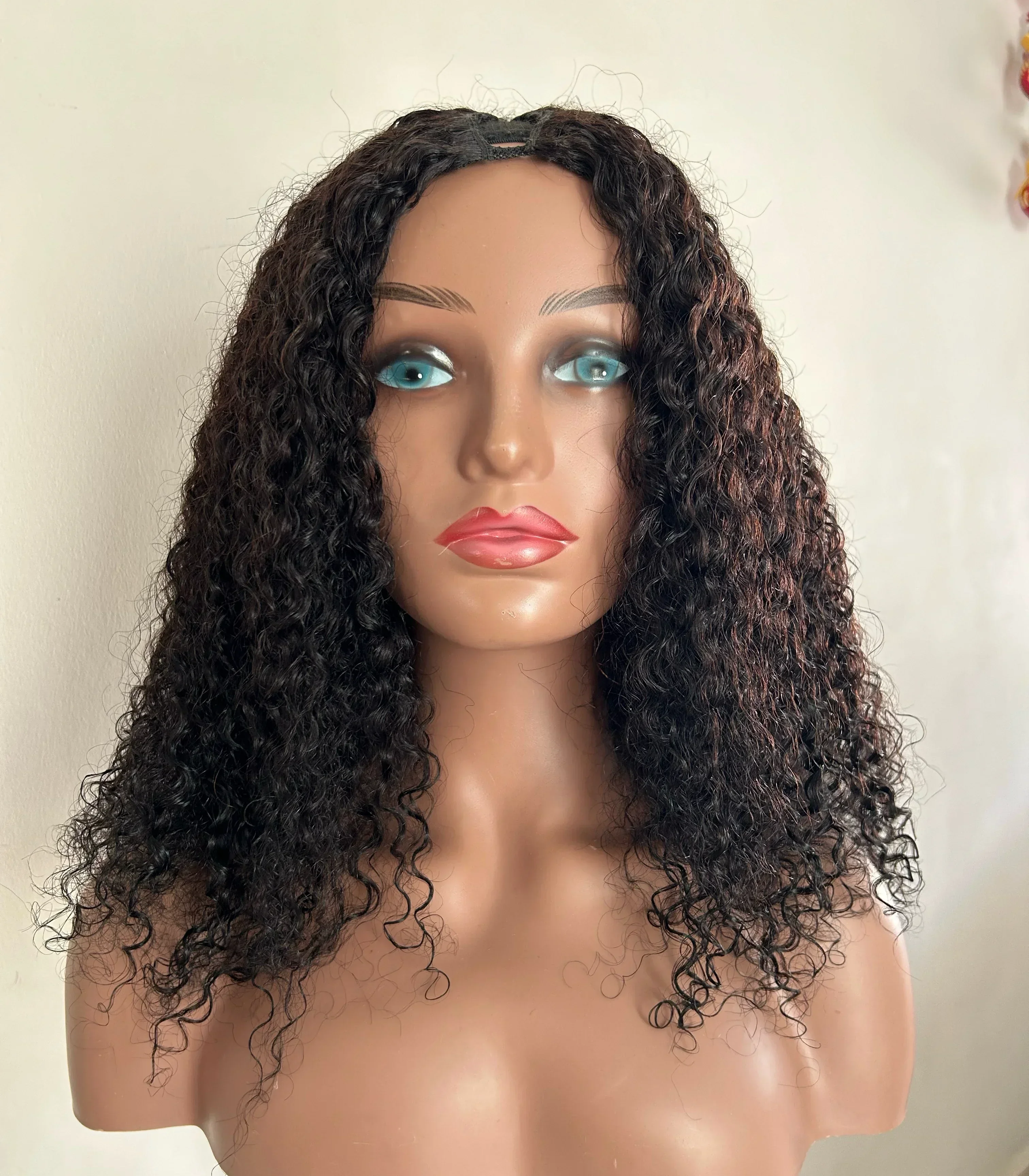Peluca en V kinky curly de 16” 3