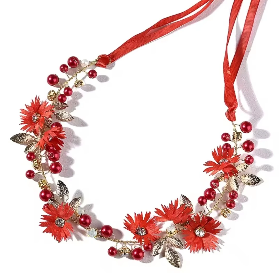 TIARA DE CEREMONIA DE FLORES 