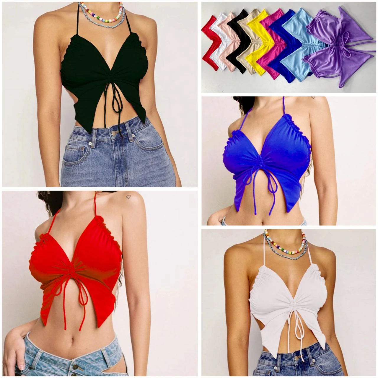 Casual) Blusa corta 