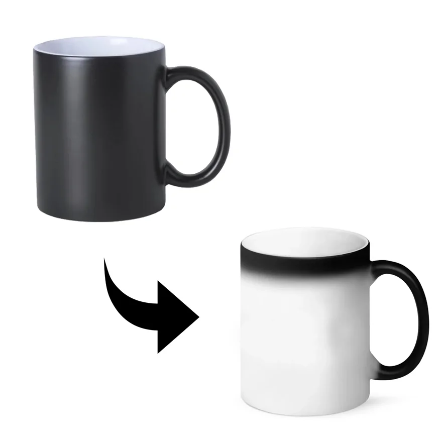 TAZA MAGICA NEGRA PERSONALIZADA ( compra minimo 2 unidades)