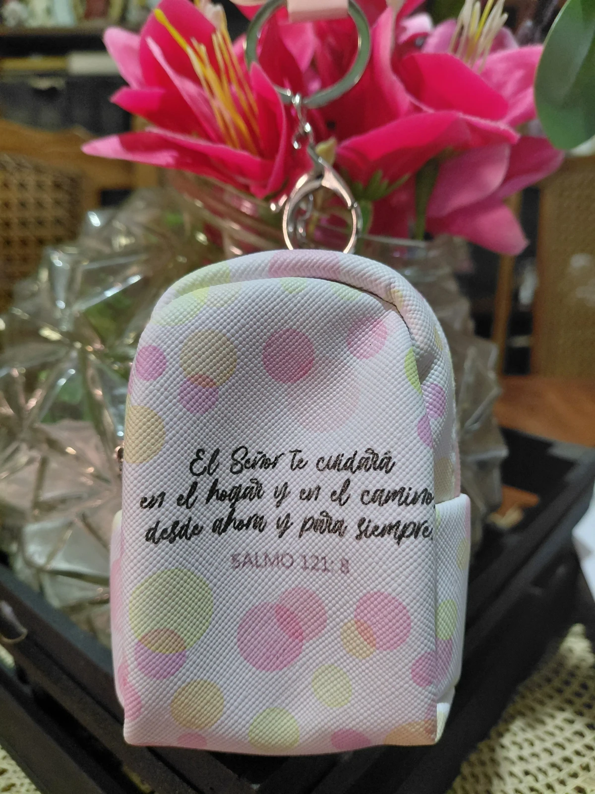 Llavero mochila el Senor te cuidara 3