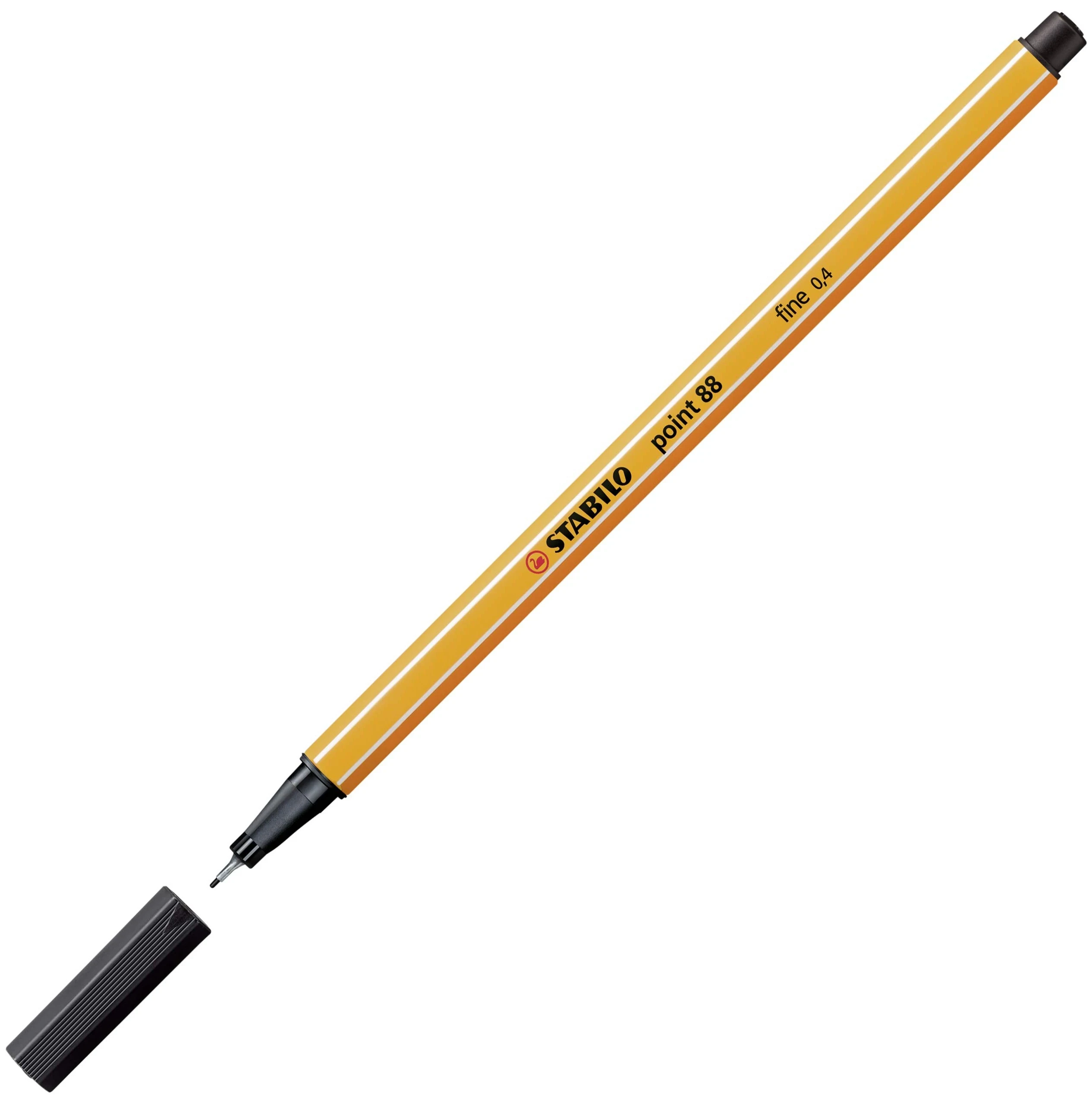Estabilo rotulador negro punta 0.4 
