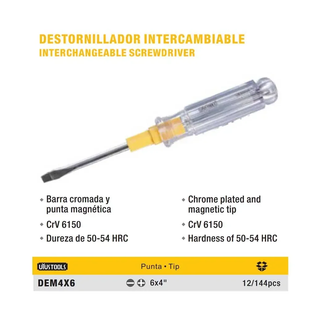 DESTORN DOBLE TRANSP UYUST (grande) 4X6" PH2