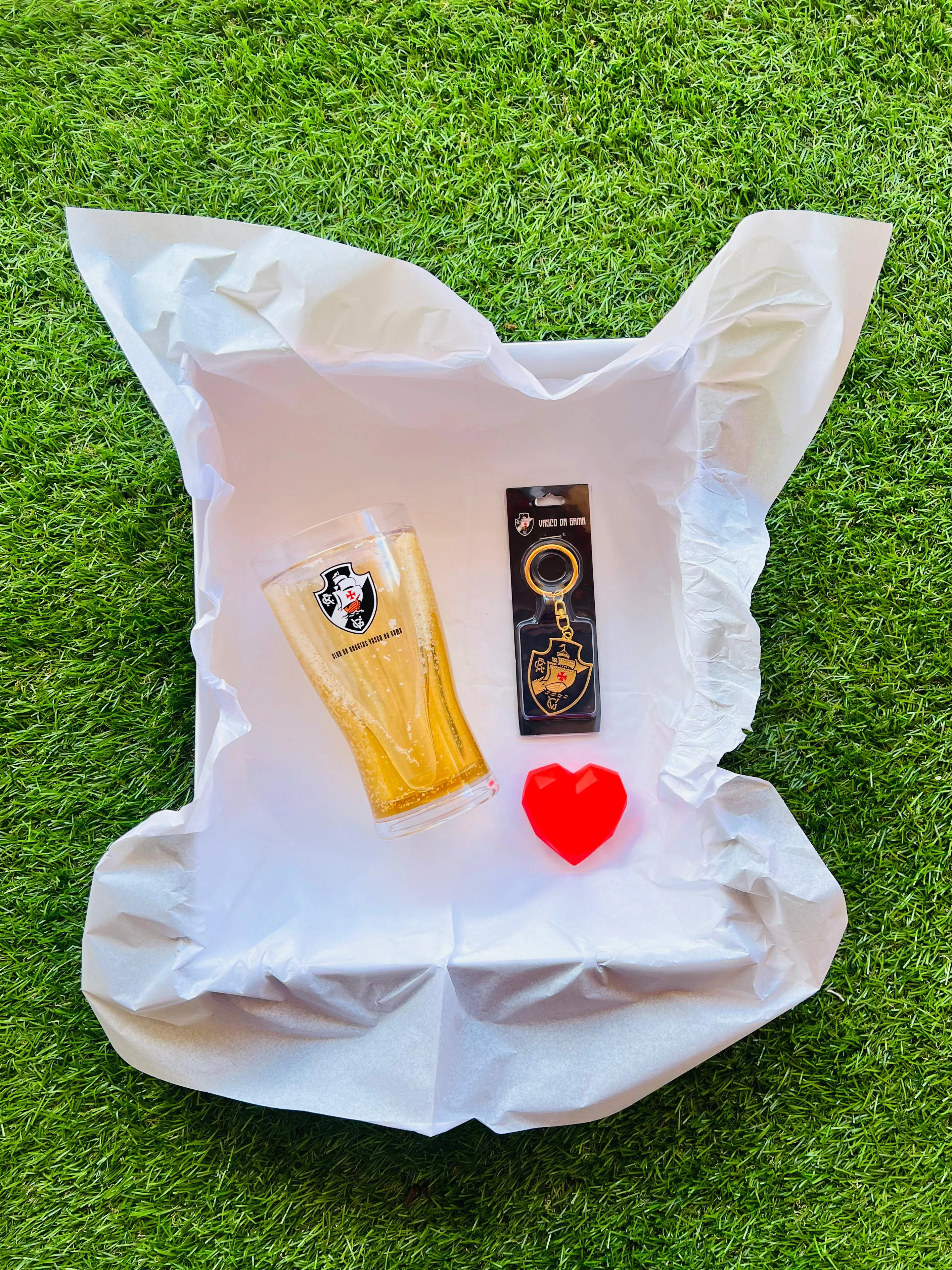 KIT CHAVEIRO+ COPO CERVEJA VASCO