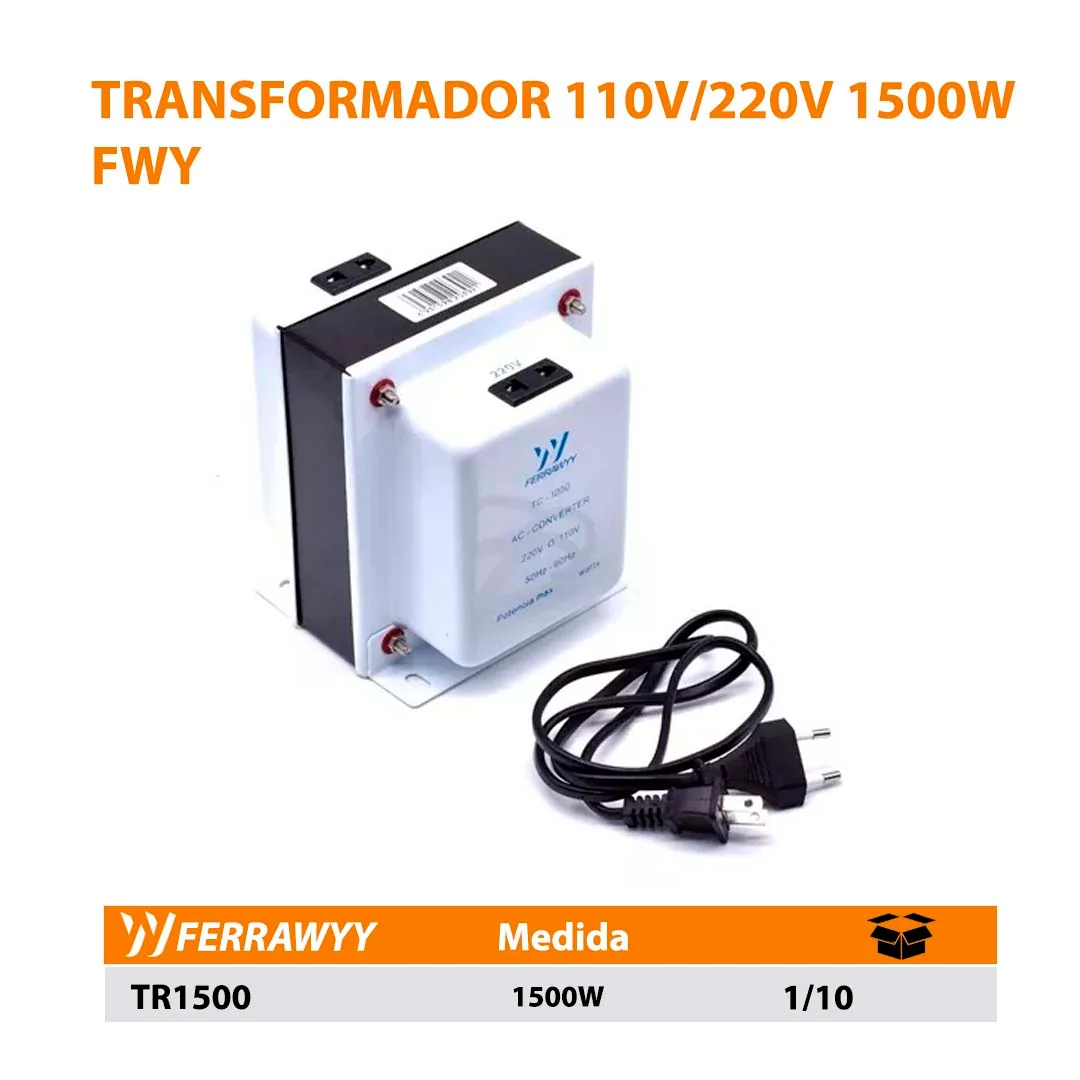 TRANSFORMADOR 110V/220V 1500W FWY 