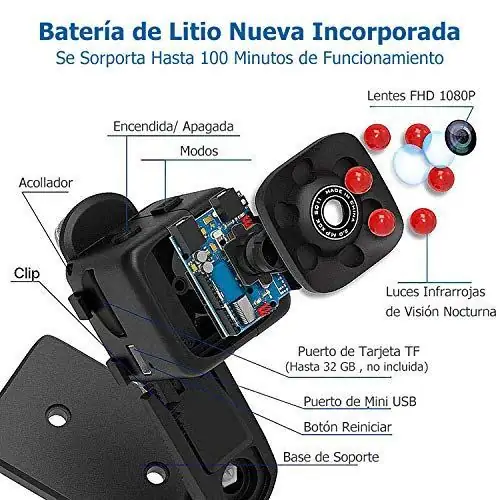 Mini Camara Full HD Detección De Movimiento  2