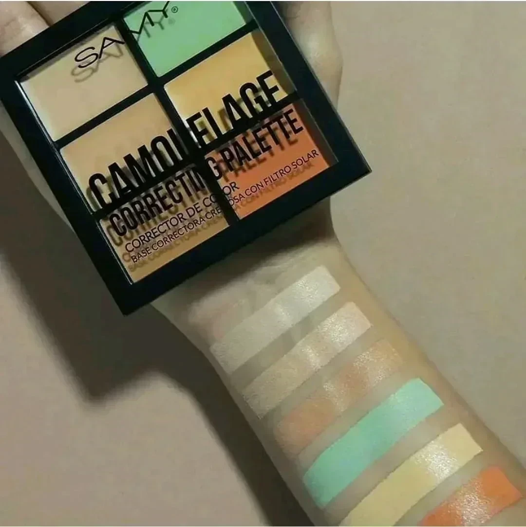 samy paleta de correctores x 6 pcs el que trae verde