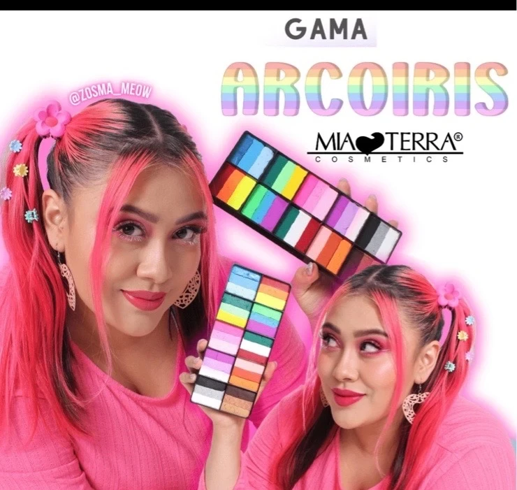Paleta body paint  arcoiris 2