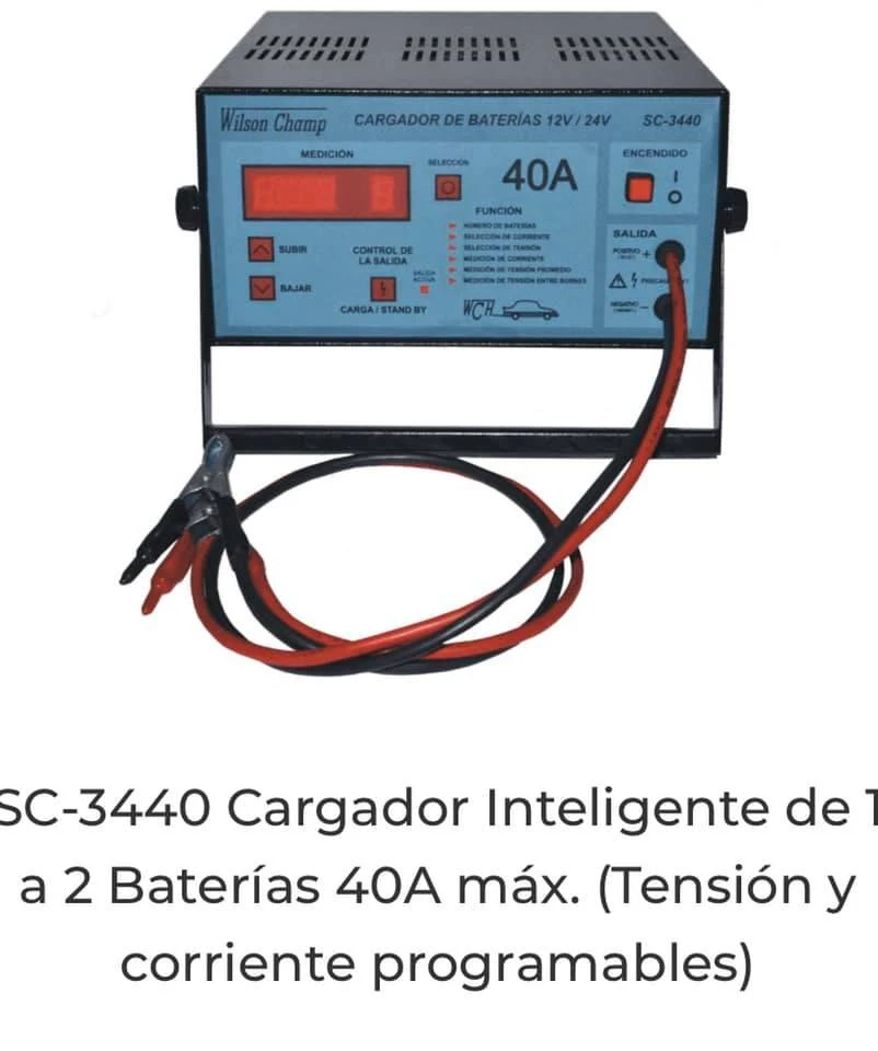Sc-3440 cargador de batería inteligente (tensión y corriente programable)