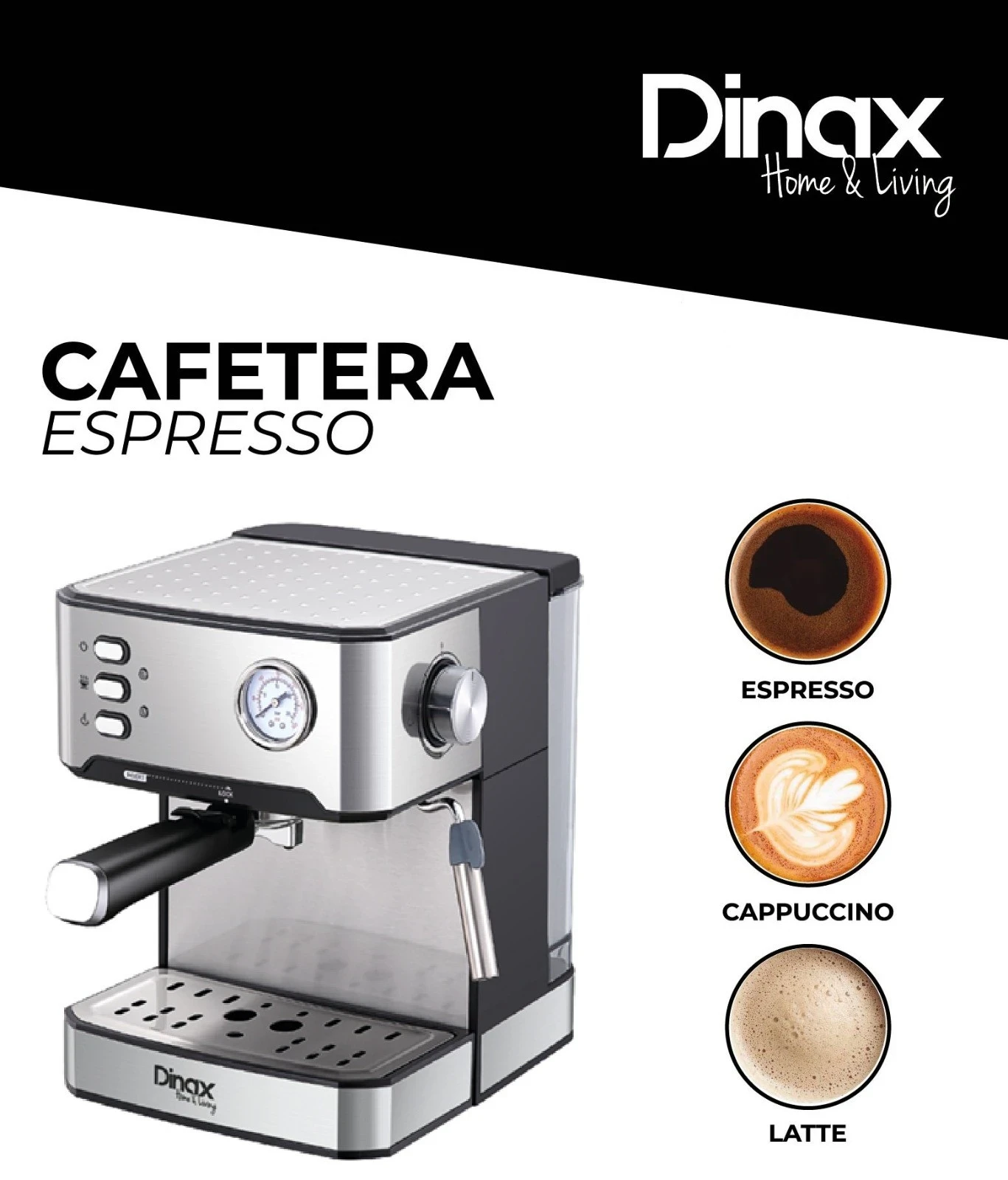 CAFETERA EXPRESSO DINAX 1200w