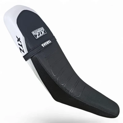 TP XTZ 125 Forro Tapizado cold line negro / gris / blanco / correa Yamaha DW