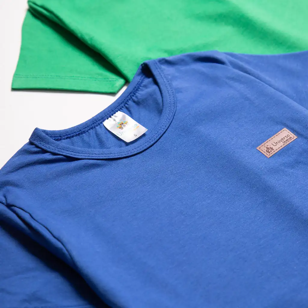 Camiseta Infantil Gola O 2