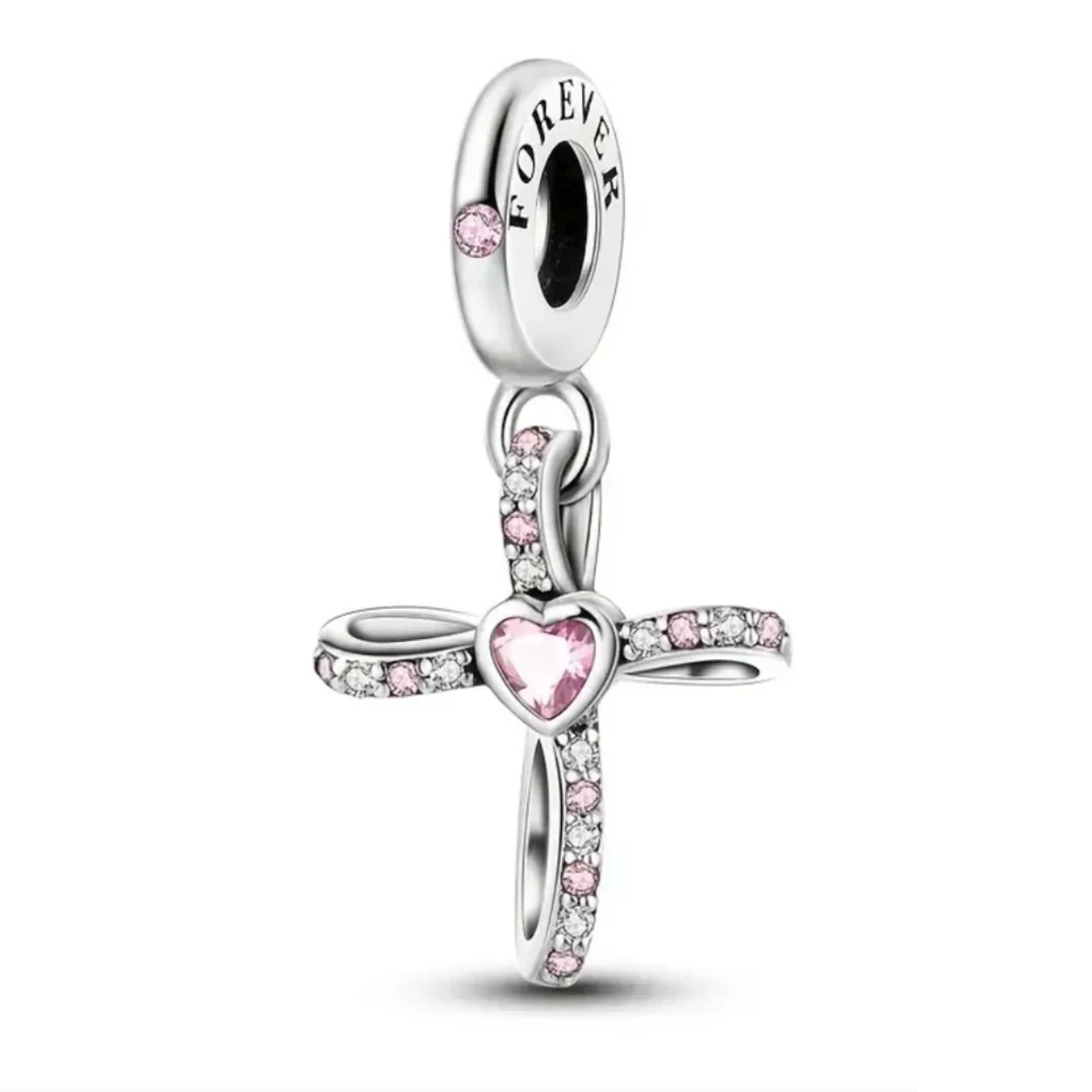 COLGANTE DE CRUZ PLATA  2